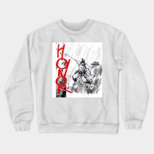 Samurai in rain Crewneck Sweatshirt